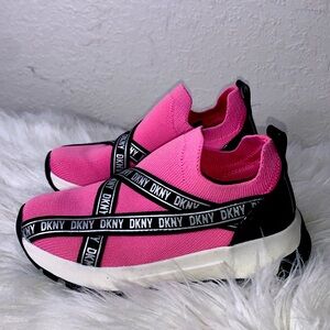 DKNY Girls Pink Slip On Sneaker